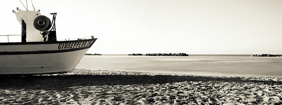 A lonely boat Photograph by AM FineArtPrints