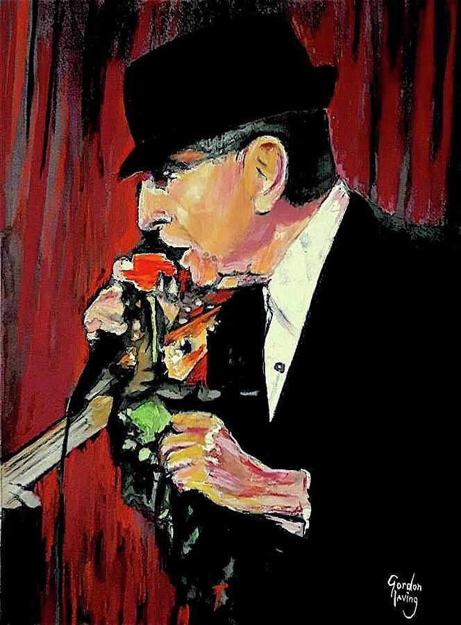 Leonard Cohen Painting - A Long Stem Rose by Gordon Irving