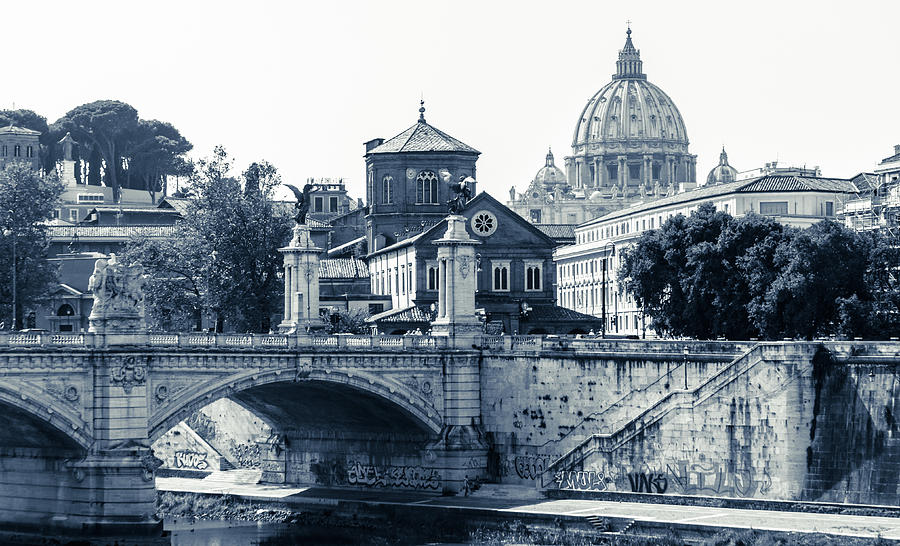 A look at history - St. Peters Basilica Photograph by AM FineArtPrints