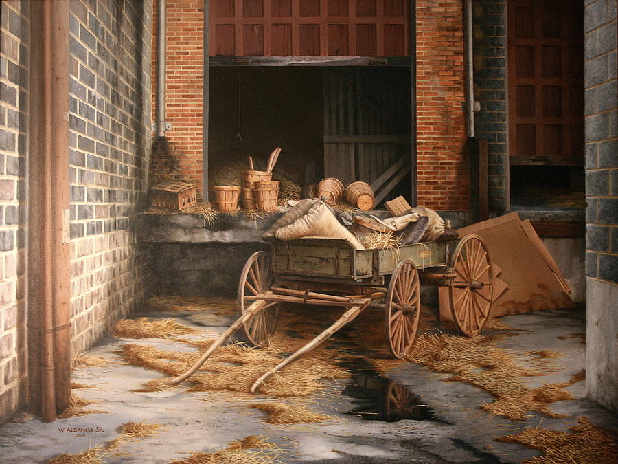 Brick Painting - A Look at the Past by William Albanese Sr