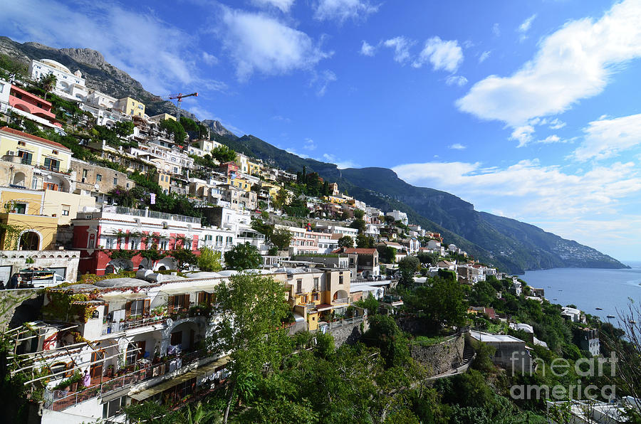 A Look at the Village of Positano in Italy Photograph by DejaVu Designs