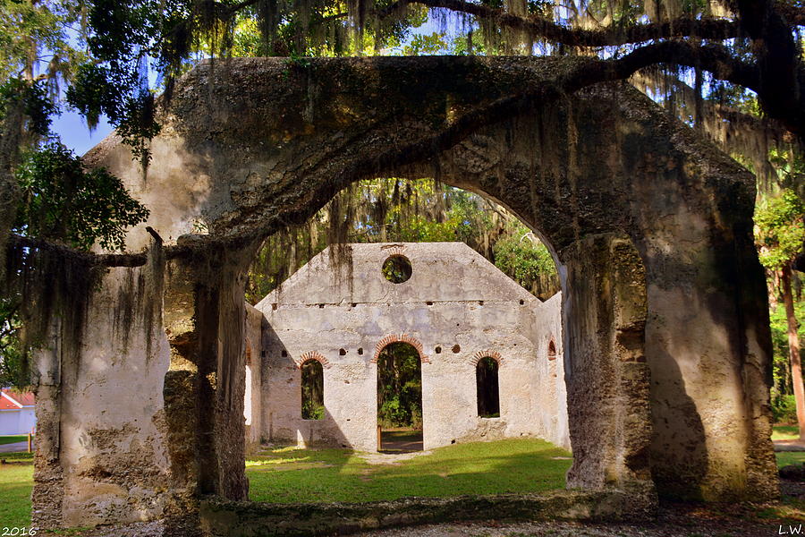 A Look Into The Chapel Of Ease St. Helena Island Beaufort SC Photograph by Lisa Wooten