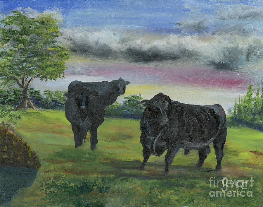 Bull Painting - A Lot of Bull by Gloria Condon
