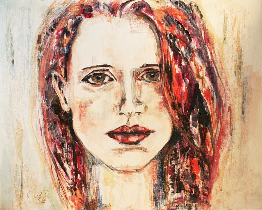 Portrait Painting - A Lover of the Light by Christel Roelandt