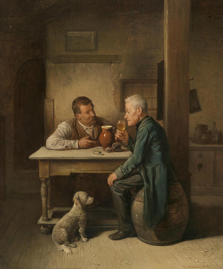 A Loyal Companion Painting by Friedrich Friedlander