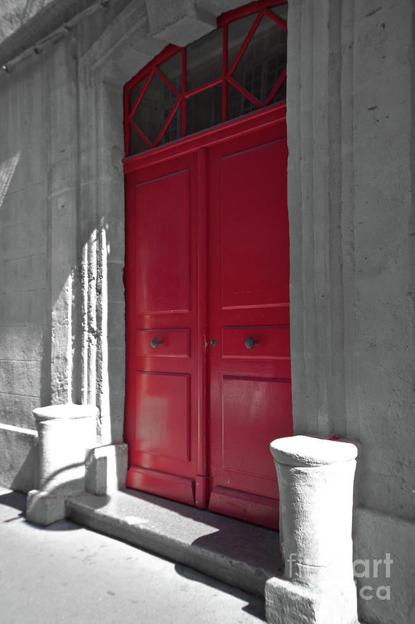 A magic red door Photograph by Christine Amstutz