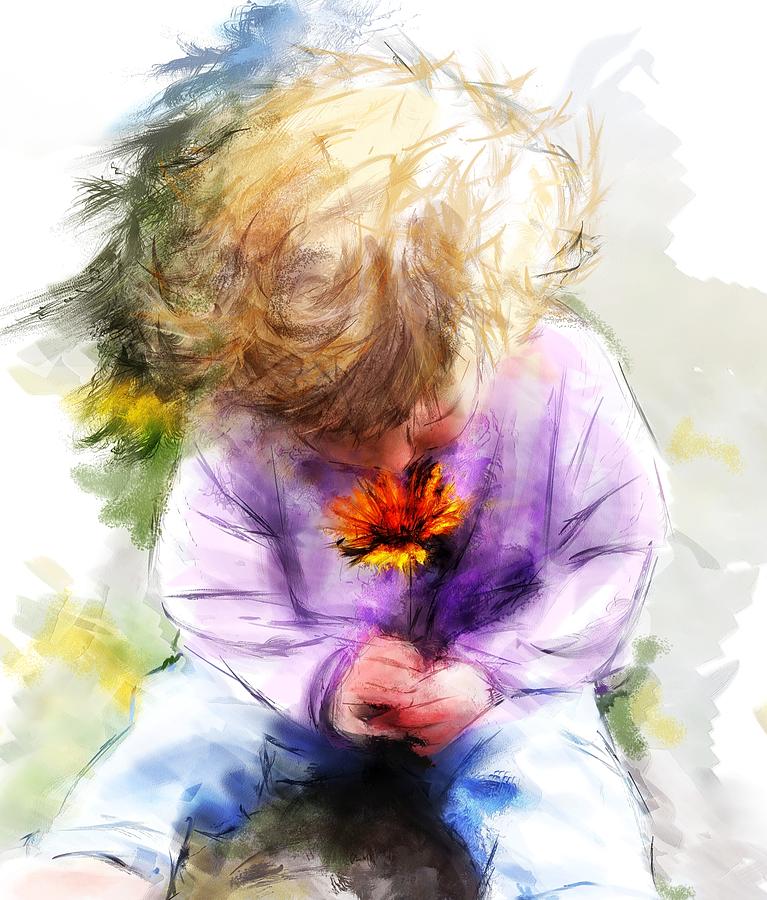 Boy Digital Art - A Magical Quest by Richard Okun Boy Digital Art - A Magical Quest by Richard Okun