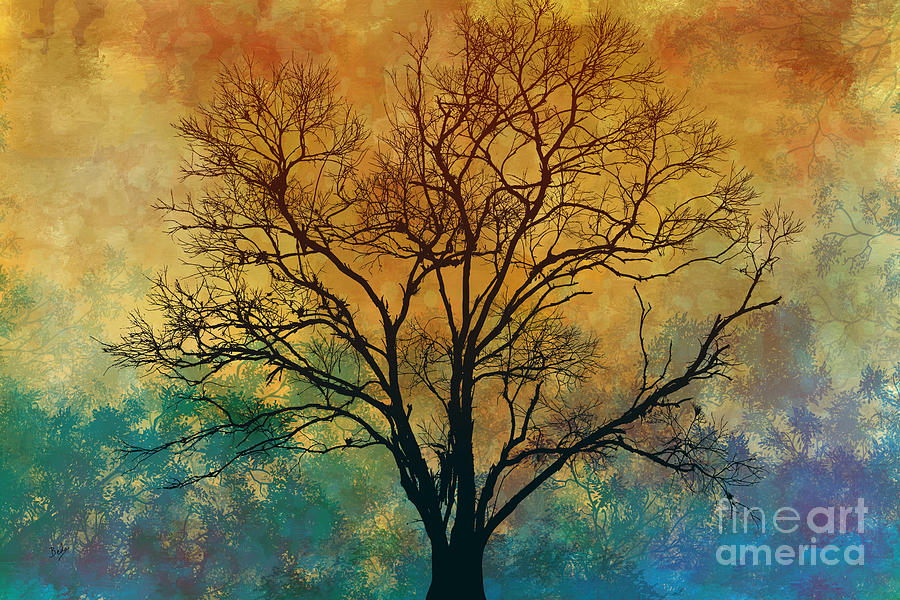 Nature Digital Art - A Magnificent Tree by Peter Awax