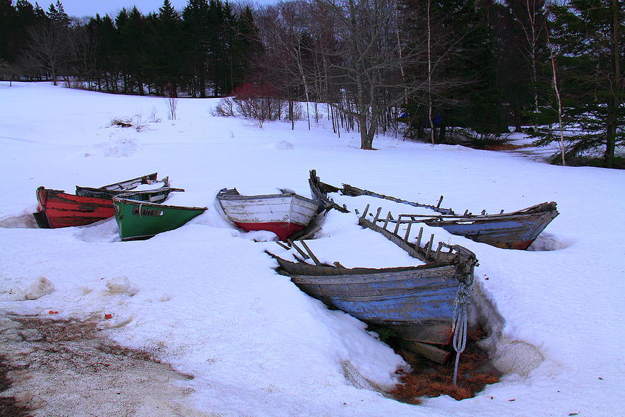 A Maine Fishermans Winter Photograph by Doug Mills