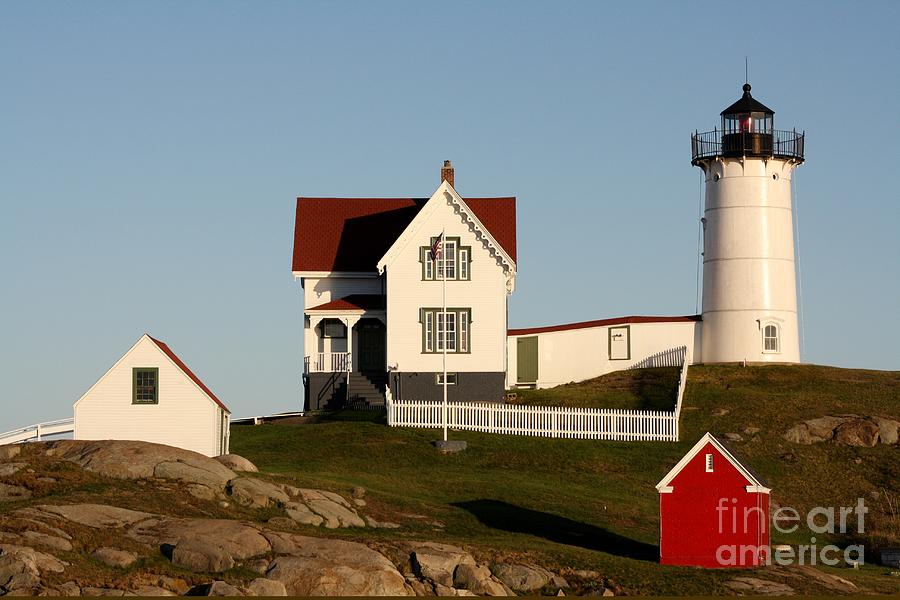 Architecture Photograph - A Maine Lighthouse  by Mesa Teresita