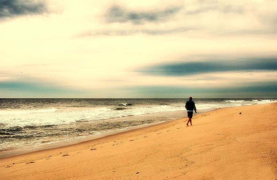 A Mans Serenity - Jersey Shore Photograph by Angie Tirado