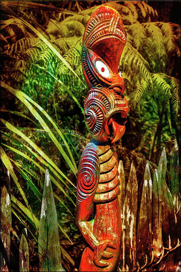A Maori god in New Zealand Photograph by Kathryn McBride