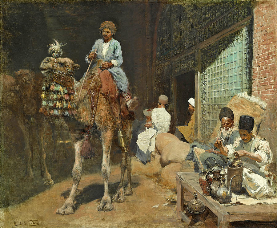 A Market in Isfahan Painting by Edwin Lord Weeks