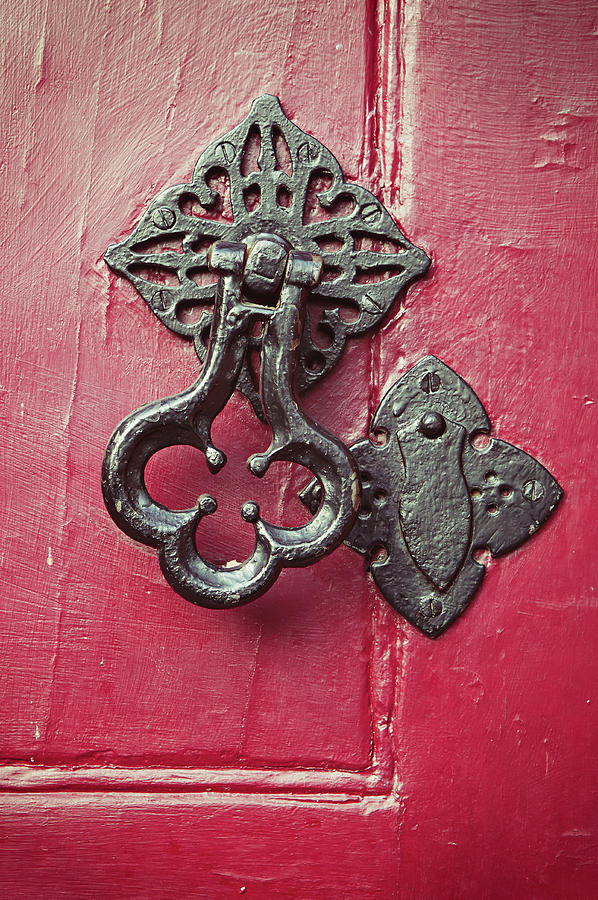 Architecture Photograph - A medieval door knocker by Tom Gowanlock