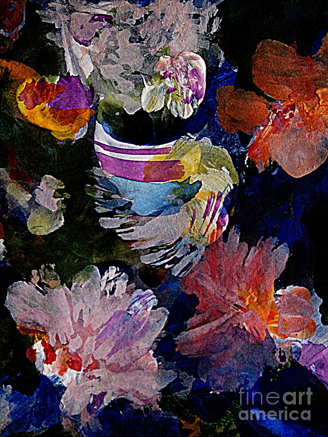A Medley of Blooms Painting by Nancy Kane Chapman