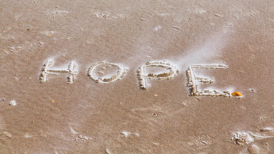A Message on the Beach Photograph by John M Bailey