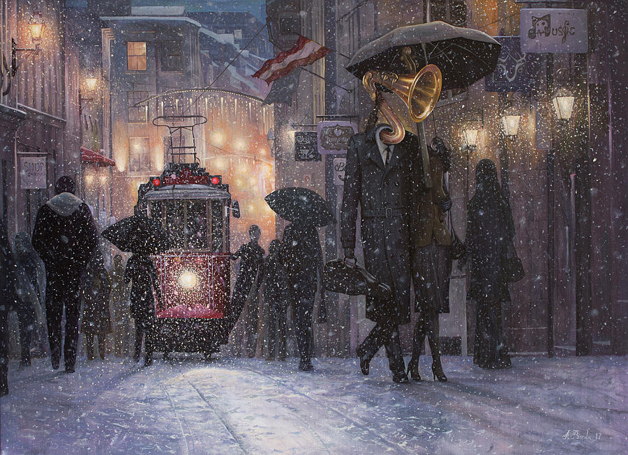 A Midwinter Nights Dream Painting by Adrian Borda