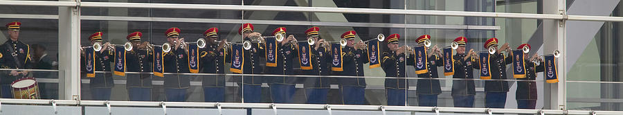 Architecture Photograph - A Military Band Of Trumpeters Performs by Panoramic Images