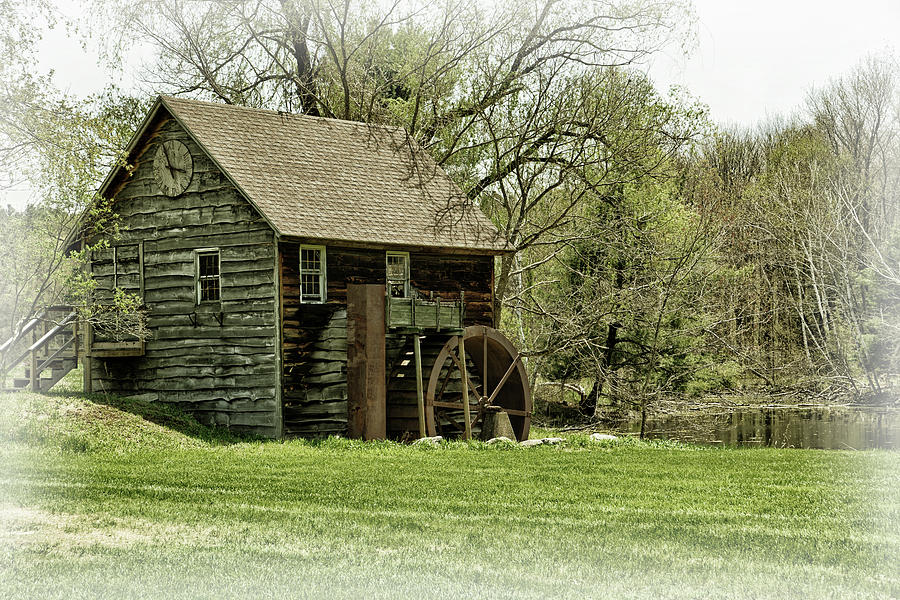 A Mill in a Meadow Photograph by Mike Martin