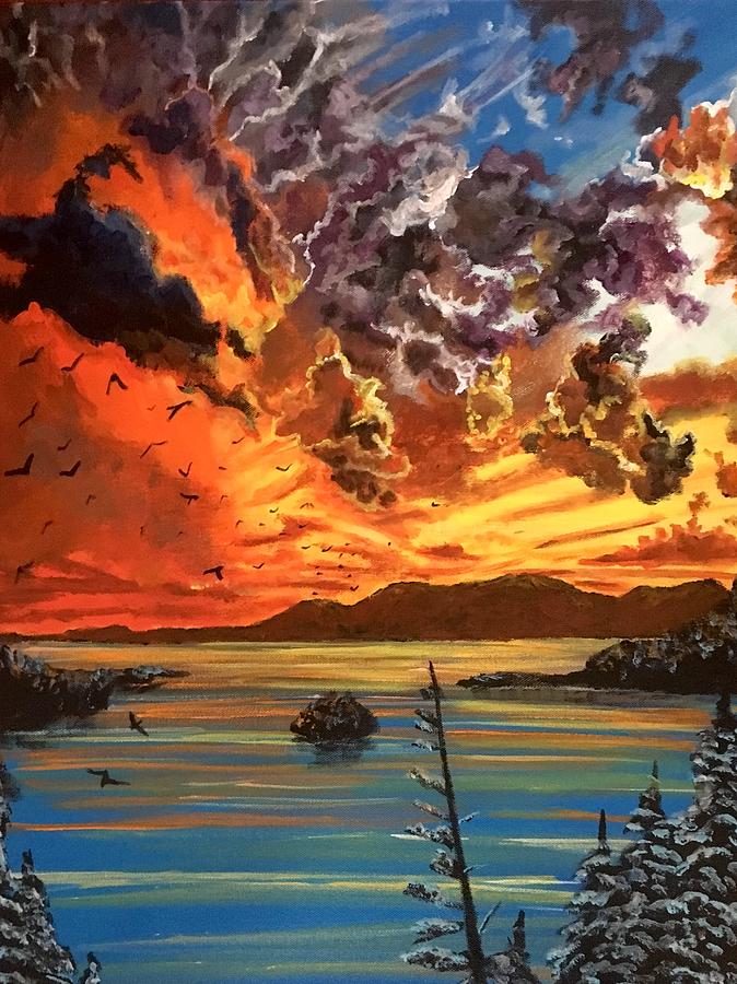 Sunset Painting - A Million Dreams by Joel Tesch