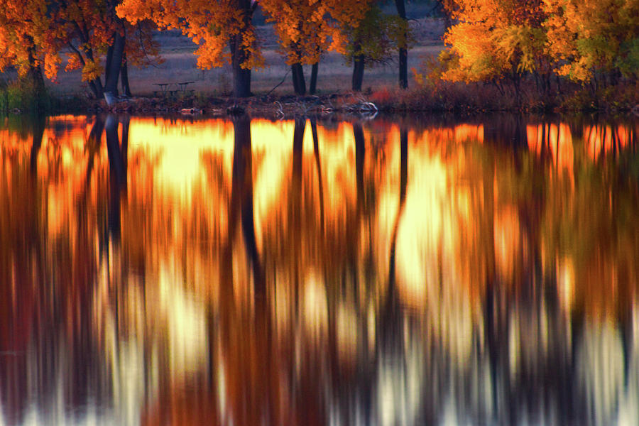A Mirror Of Fall Photograph by John De Bord