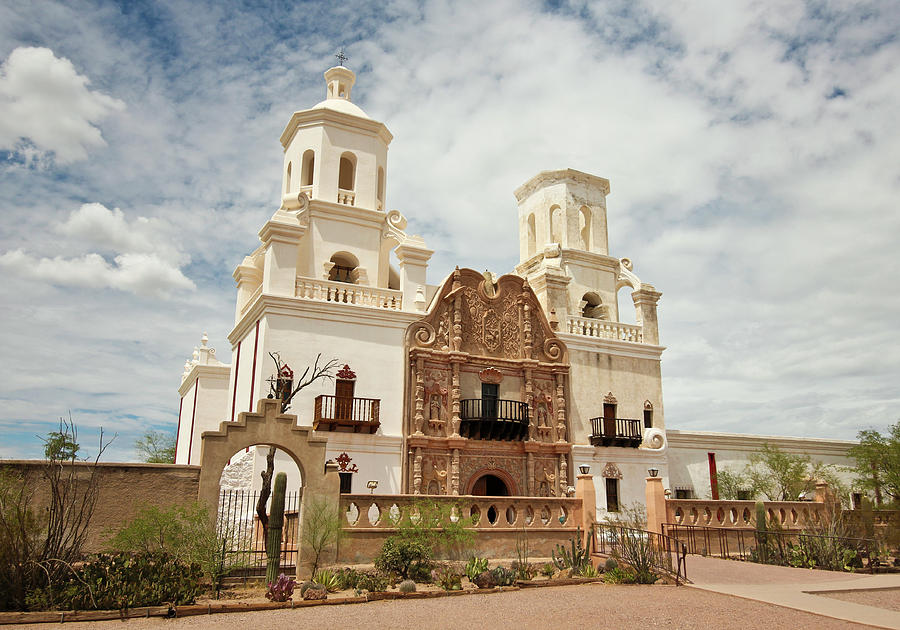 Tucson Photograph - A Mission San Xavier del Bac, Tucson, AZ, USA by Derrick Neill