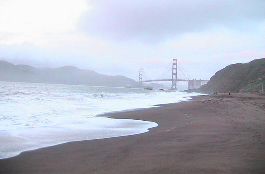 A Misty Golden Gate Photograph by Dottie Kinn