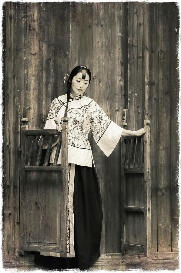  A model in a period costume. Photograph by Usha Peddamatham