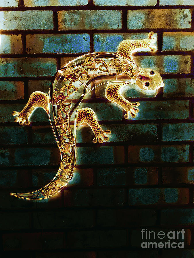 A model lizard Photograph by Tom Gowanlock