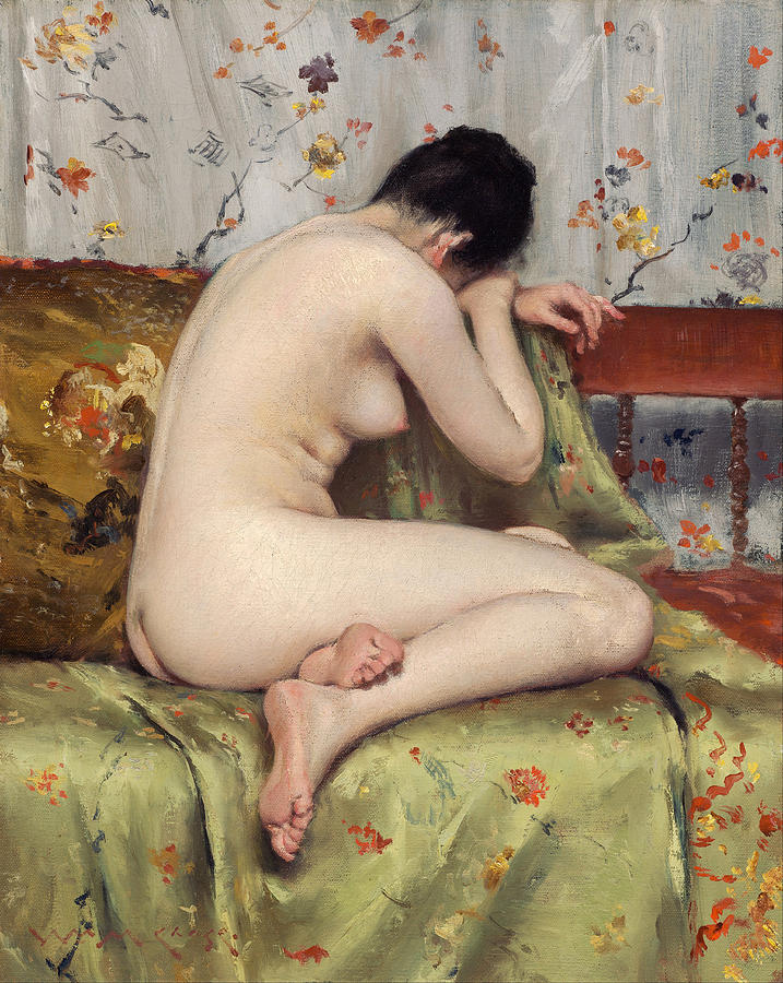 A Modern Magdalen Painting by William Merritt Chase