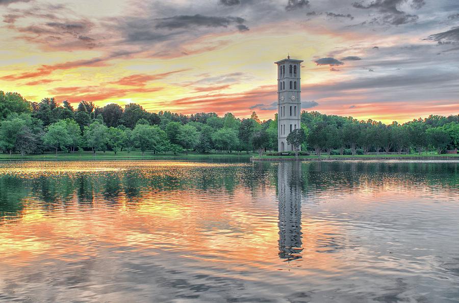 A Moment at the Furman Bell Tower Photograph by Blaine Owens