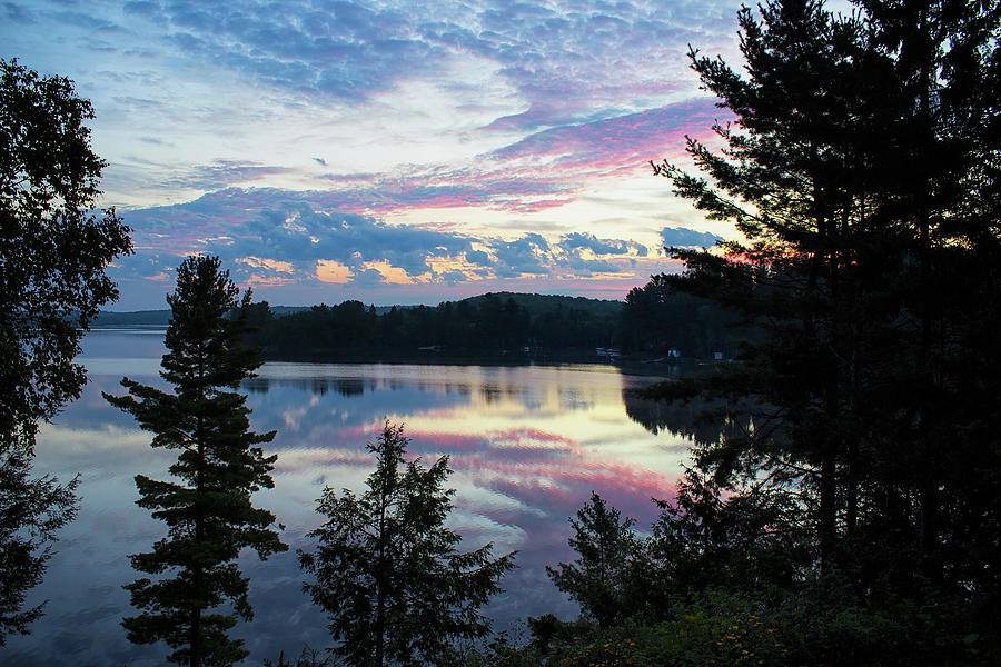 A moment of clarity - Sunrise - Wollaston Lake Photograph by Spencer Bush