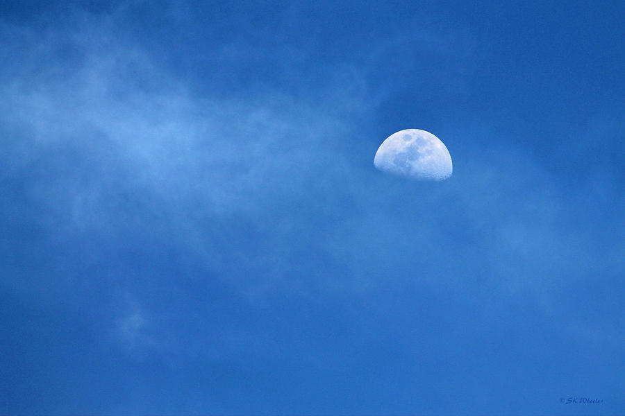 Moon Photograph - A Moon for Sapphire by Sabrina Wheeler