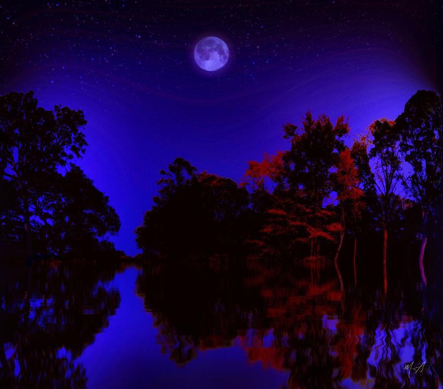 A Moonlit Night Painting by Mark Taylor
