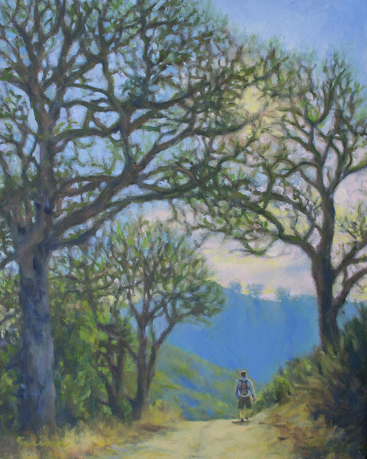 A Morning Hiker Painting by Kerima Swain