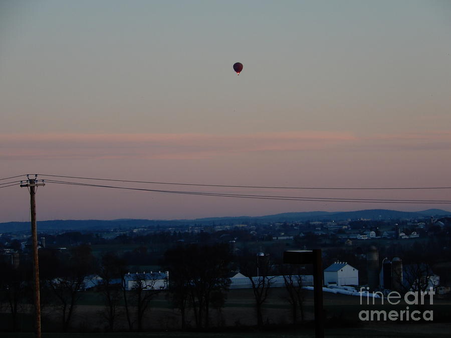 A Morning Hot Air Balloon Ride Photograph by Christine Clark