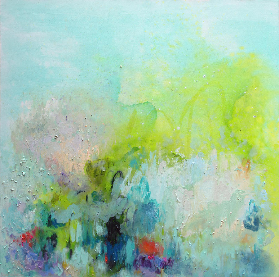 Abstract Painting - A Most Delicate Situation by Claire Desjardins