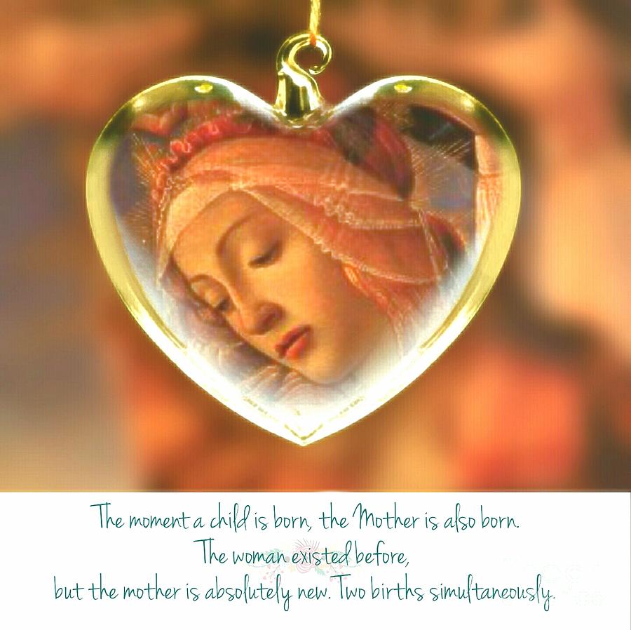 A Mother Is Born Digital Art by Pamela Smale Williams