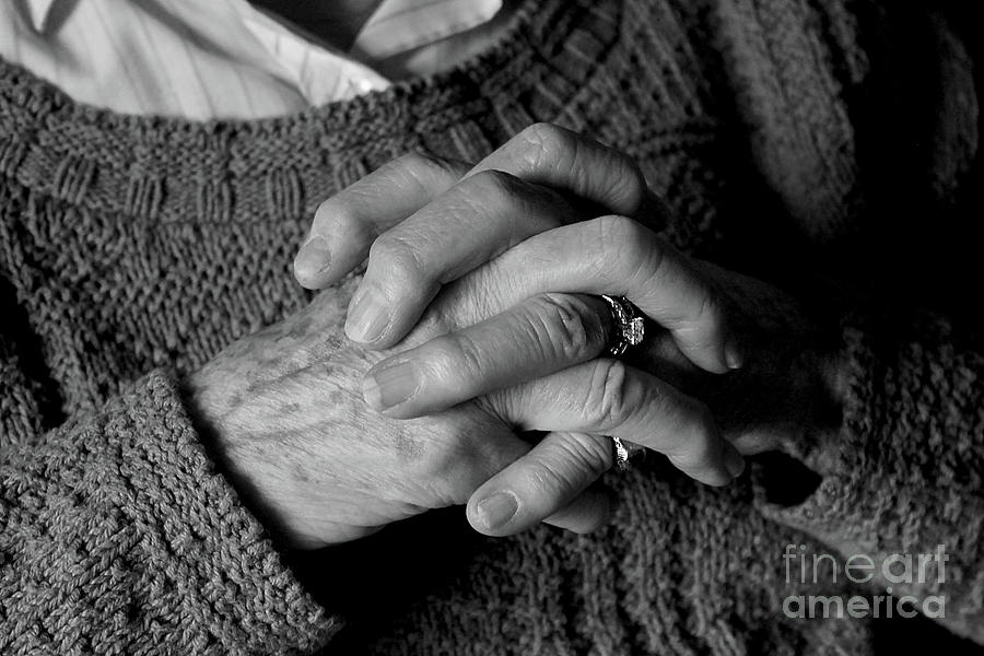 A Mothers Hands Remembering Photograph by Nina Silver