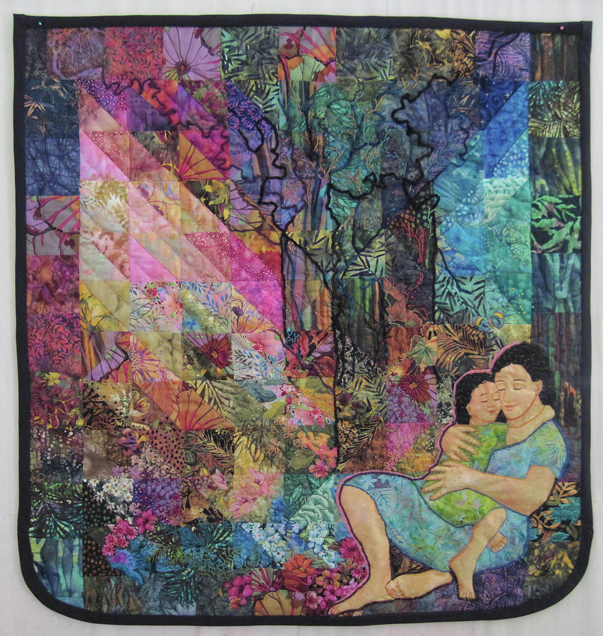 A Mothers Love Tapestry - Textile by Carol Bridges