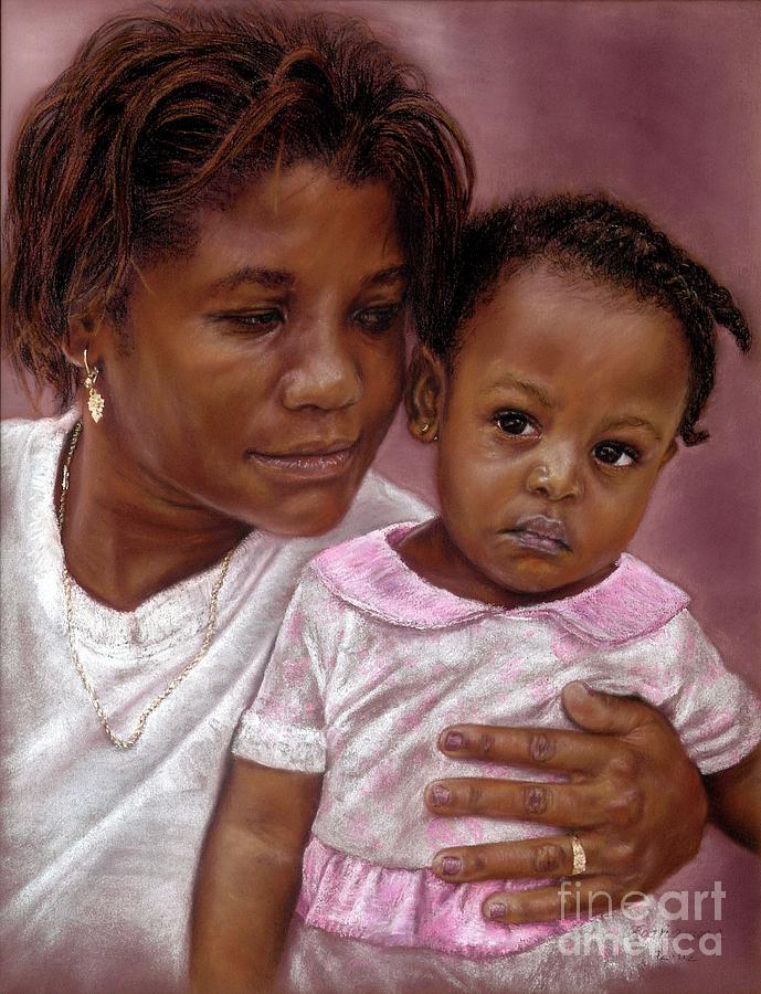 A Mothers Love Pastel by Roshanne Minnis-Eyma