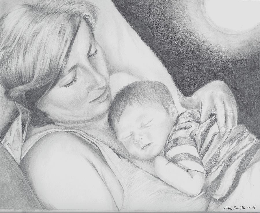 A Mother S Love Drawing By Toby Smith