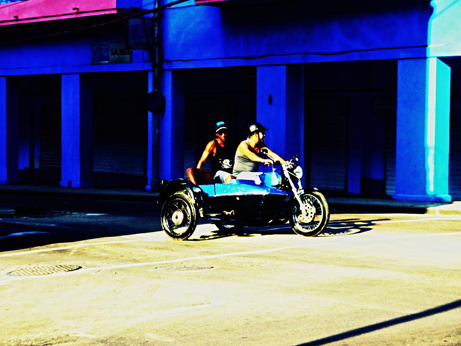 A motorcycle diary stop in Havana Cuba  Photograph by Funkpix Photo Hunter