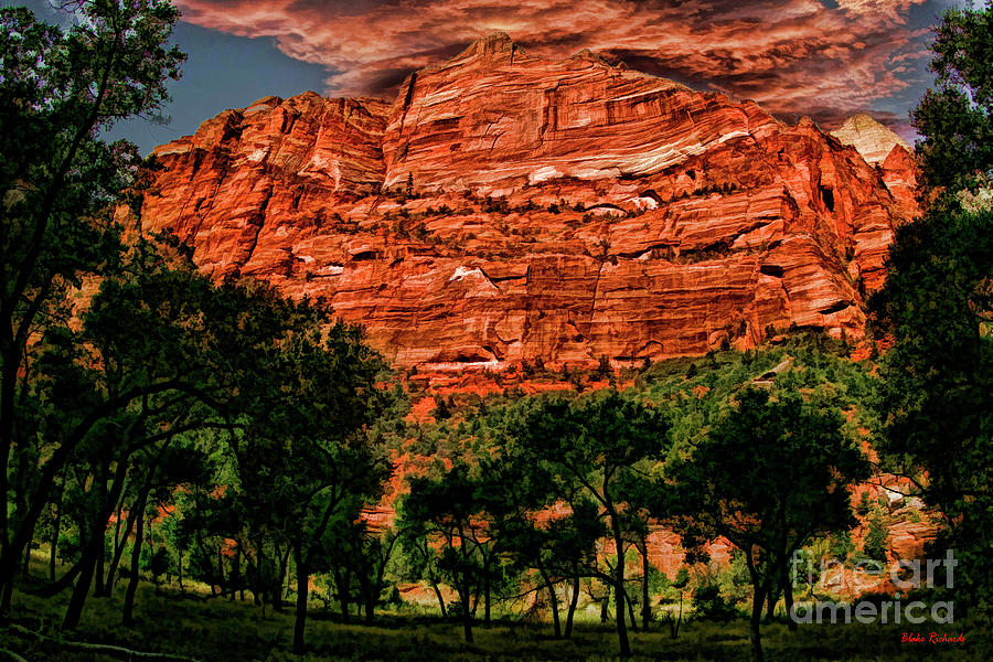 A Mount Zion National Park Utah View Photograph by Blake Richards