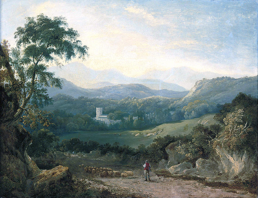 A Mountainous Landscape Painting by George Barret