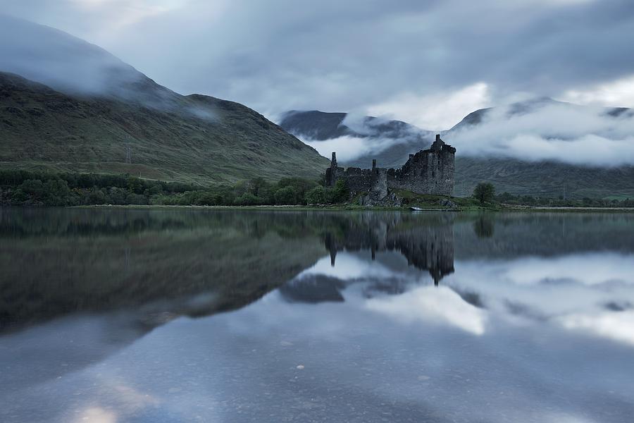 A murky dawn at Loch Awe Photograph by Stephen Taylor