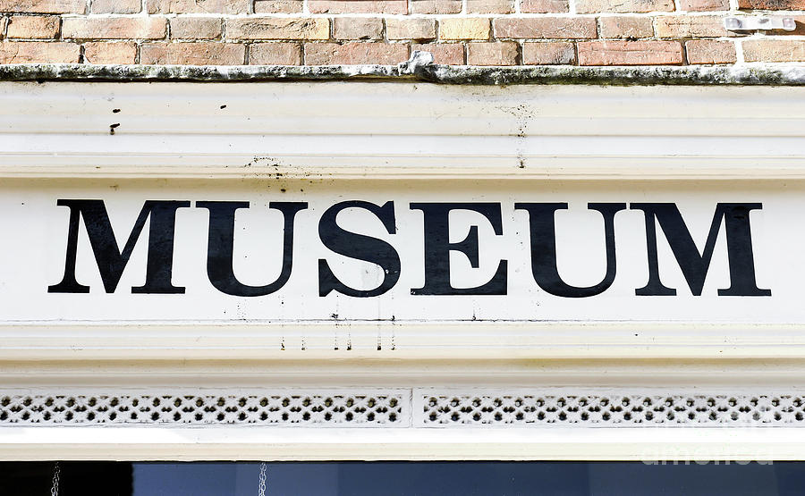 A museum sign Photograph by Tom Gowanlock