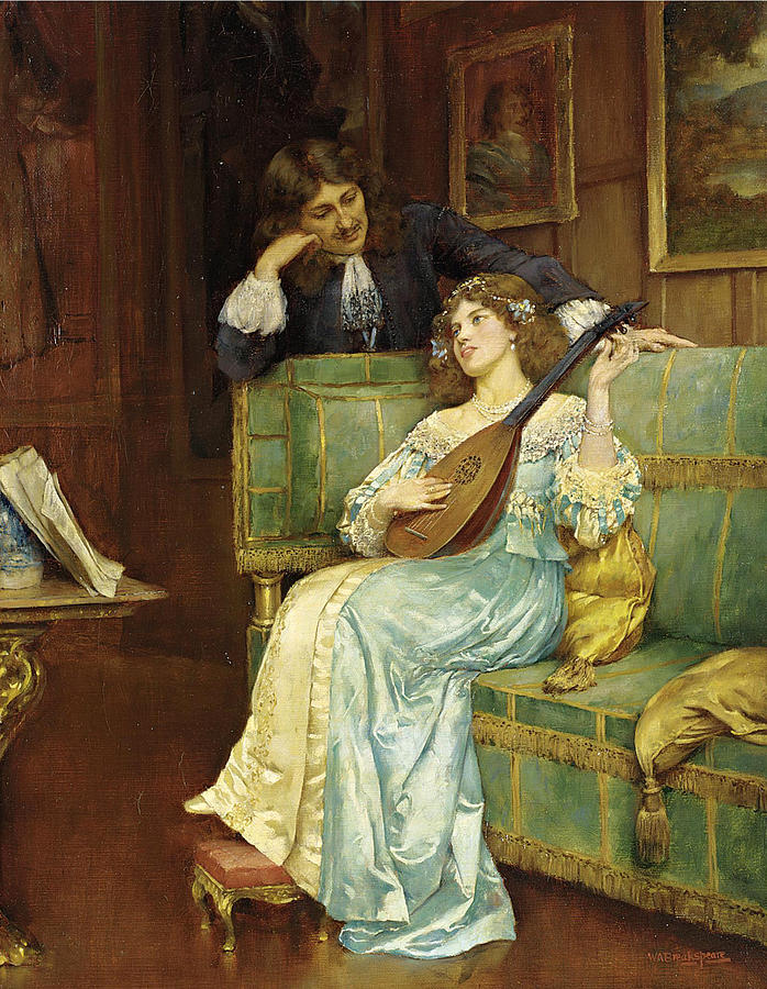 A Musical Interlude Painting by William Arthur Breakspeare