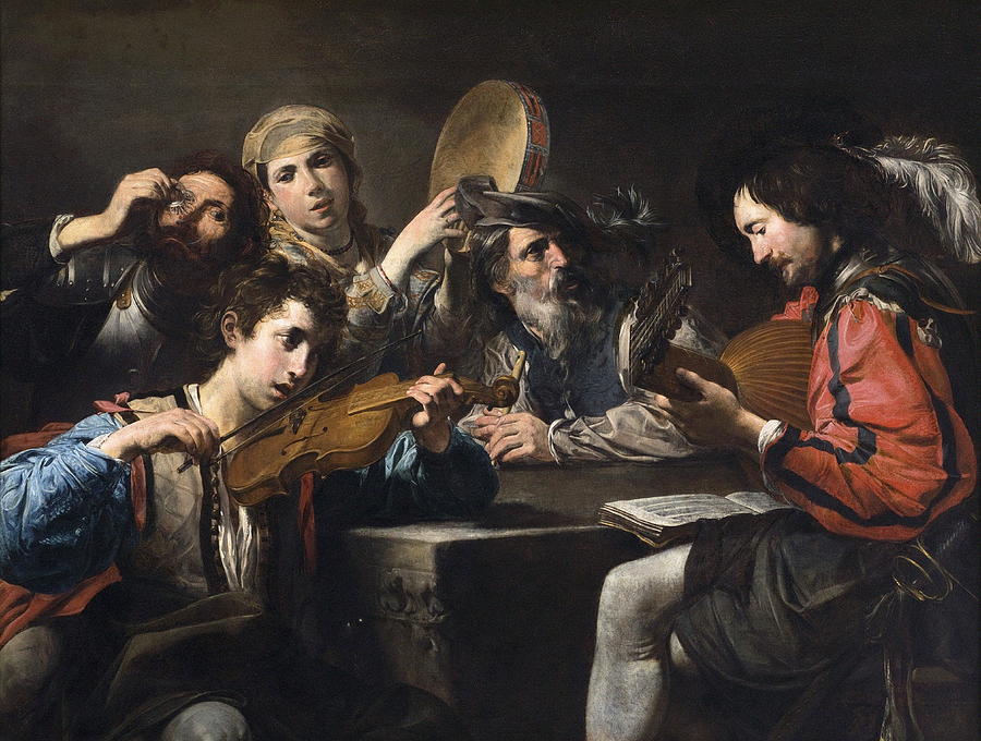 painting of a party