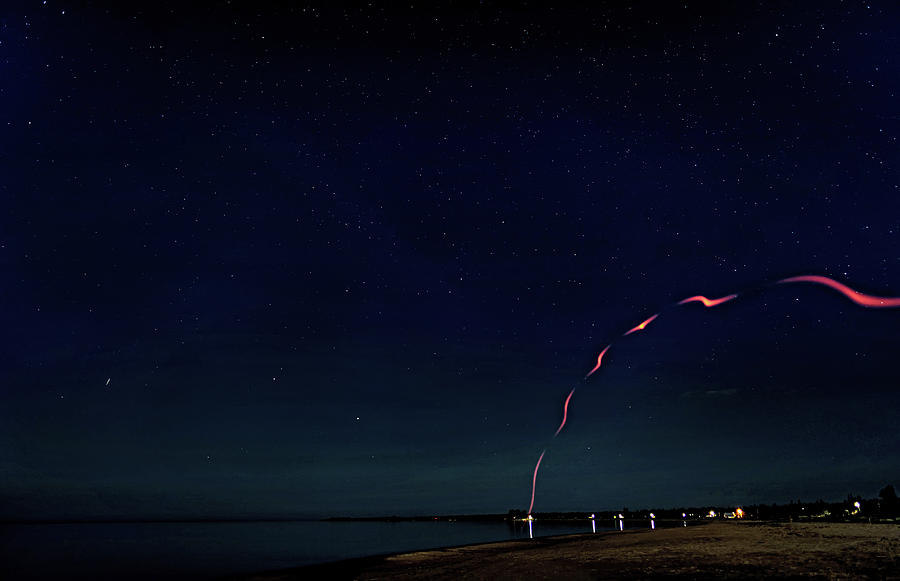 A Mysterious Night At The Beach Photograph by Steve Harrington